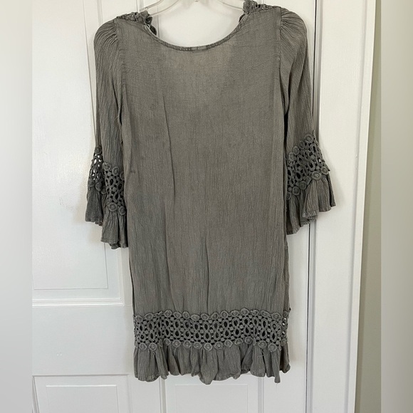 Shoreline Crochet Beach Wear Dress Cover Up Boho Festival Beachy Hippie L/XL - Picture 6 of 12